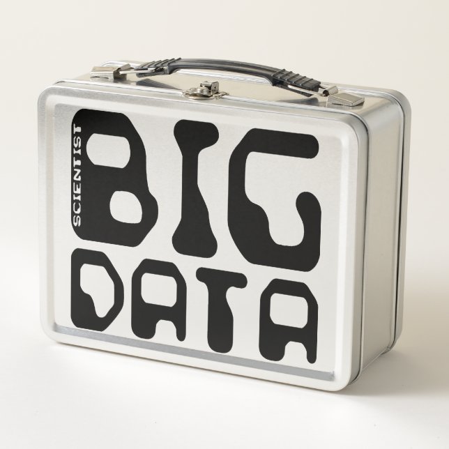 Großer Daten-Wissenschaftler Metall Lunch Box (Vorderseite)
