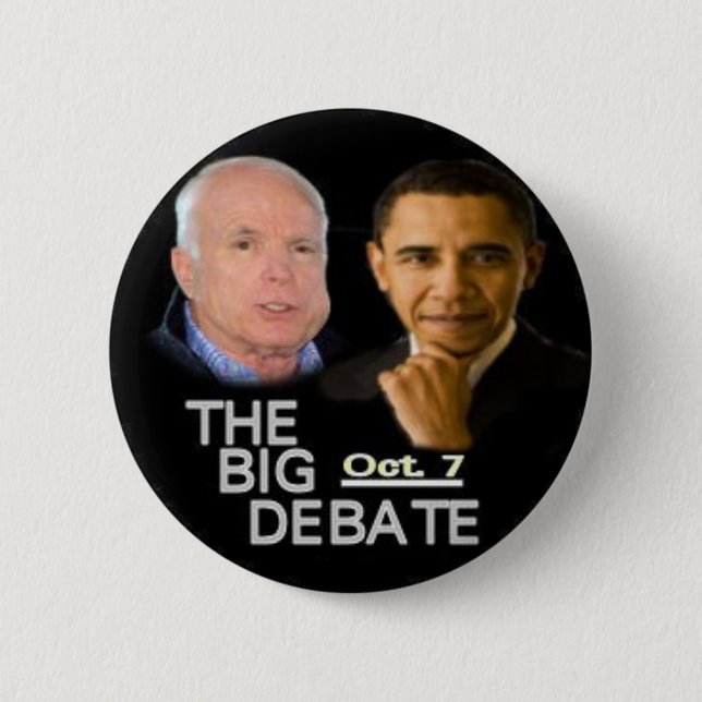 Großer Debatten-Knopf Button (Vorderseite)