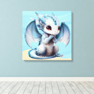 Großer Drache mit Augen Leinwanddruck
