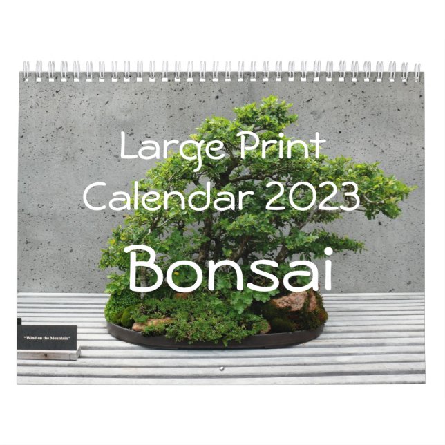 Großer Druckkalender 2023 - Bonsai Kalender (Titelbild)