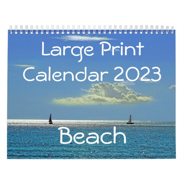 Großer Druckkalender 2023 - Strand Kalender (Titelbild)