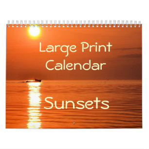 Großer Druckkalender - Sonnenuntergänge Kalender