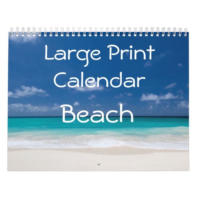 Großer Druckkalender - Strand Kalender (Titelbild)