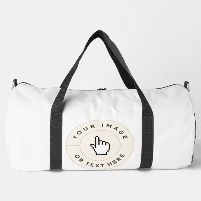Großer Duffel-Beutel - Benutzerdefiniert Bild/Text Duffle Bag (Vorderseite)