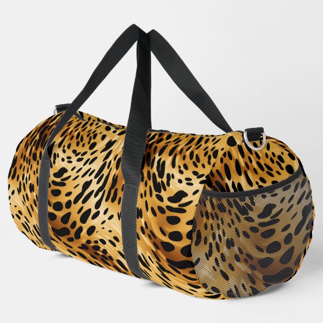 Großer Duffel-Beutel Leopard Print Duffle Bag (Rechte Ecke)