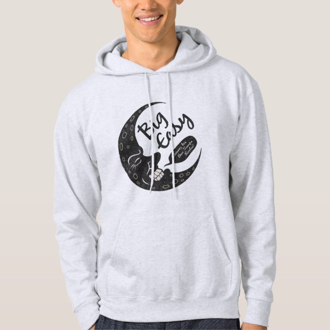 Großer einfacher Halbmond Hoodie (Vorderseite)