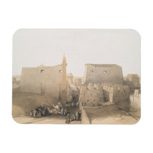 Großer Eingang zum Luxor-Tempel, Ägypten Magnet