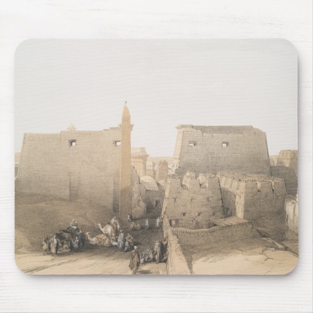 Großer Eingang zum Luxor-Tempel, Ägypten Mousepad (Vorne)