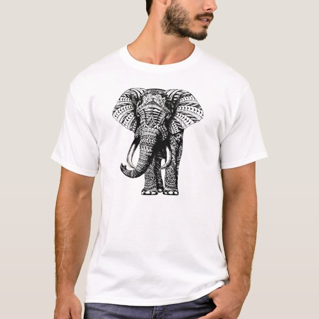 großer Elefant T-Shirt (Vorderseite)
