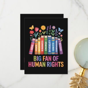 Großer Fan der Menschenrechte  Dankeskarte