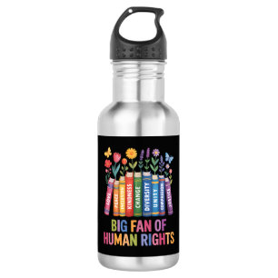 Großer Fan der Menschenrechte Edelstahlflasche