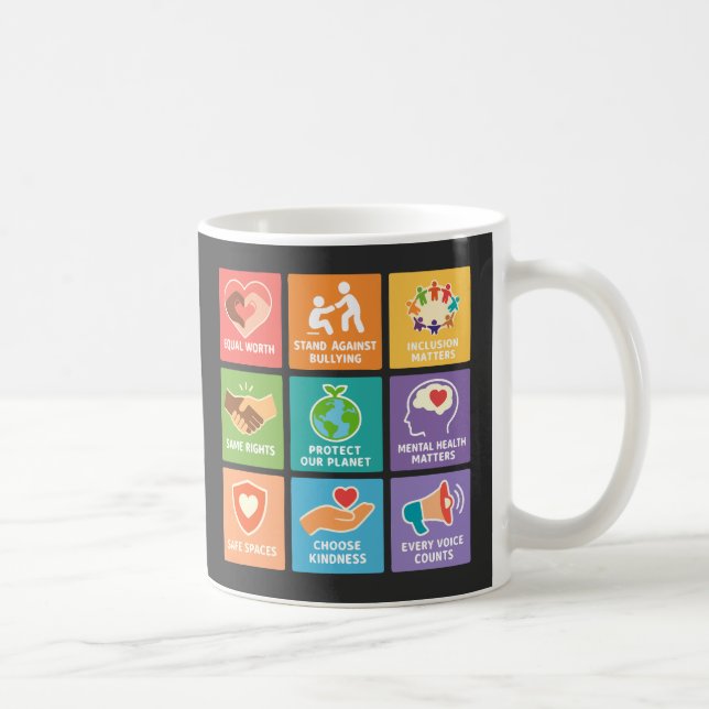 Großer Fan der Menschenrechte Kaffeetasse (Rechts)