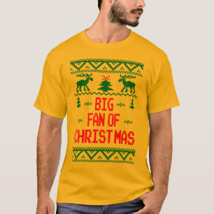 Großer Fan der Weihnachtshässlichen Strickjacke T-Shirt