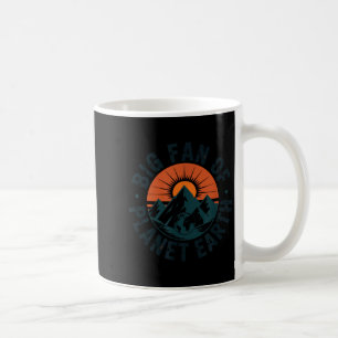 Großer Fan des Planeten Erde Retro 70er Regenbogen Kaffeetasse