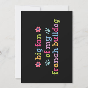 Großer Fan meiner Französischen Bulldogge Einladung