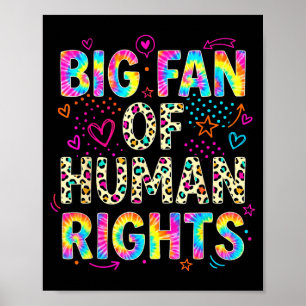 Großer Fan von Menschenrechten Retro-Protest Gleic Poster