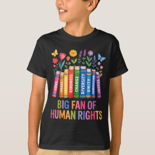 Großer Fan von Menschenrechten vintage floral Rege T-Shirt