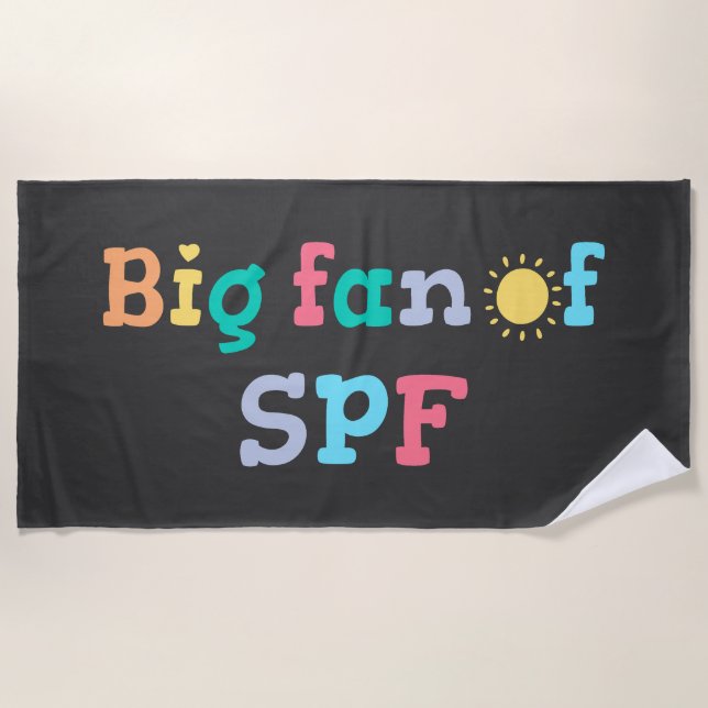 Großer Fan von SPF Strandtuch (Vorderseite)