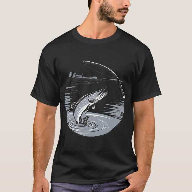 Großer Fang von Hecht T-Shirt (Vorderseite)