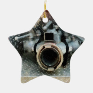 Großer Feuerlöschlauch Keramik Ornament