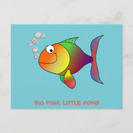 GROSSER FISCH, KLEINER POND - Postkarte