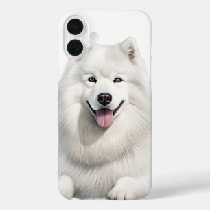 GROSSER FLUSS WEISS SAMOYED HUND iPhone 16 PLUS HÜLLE