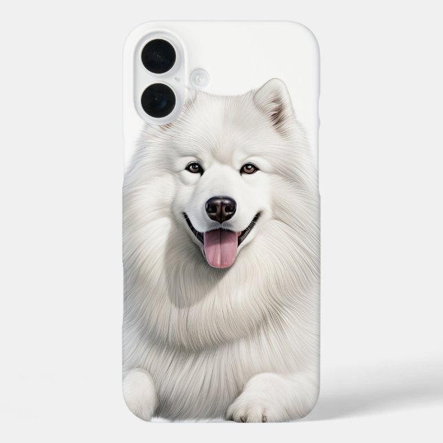 GROSSER FLUSS WEISS SAMOYED HUND Case-Mate iPhone HÜLLE (Rückseite)