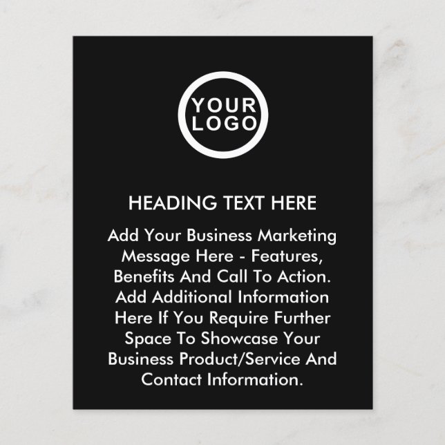 Großer Flyer für Werbeaktionen für Großkunden (Vorne)