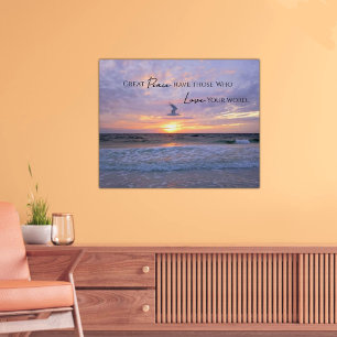Großer Frieden Pastell Sonnenuntergang in Pastell Poster