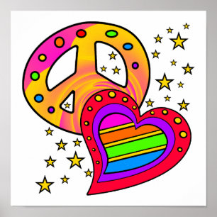 Großer Frieden und Liebe Poster