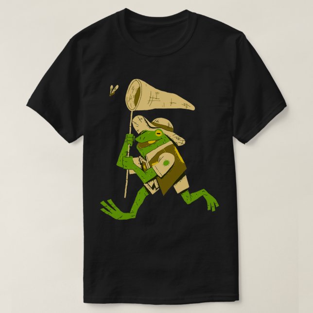 großer Frosch, kundenfarbig T-Shirt (Design vorne)