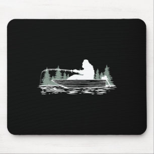 Großer Fuß Angeln Fischiger Anglerliebhaber Fische Mousepad