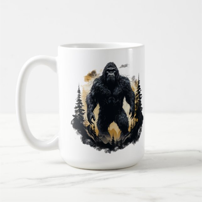 Grosser Fuß im Wald Kaffeetasse (Links)