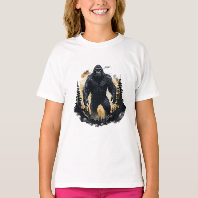 Grosser Fuß im Wald T-Shirt (Vorderseite)