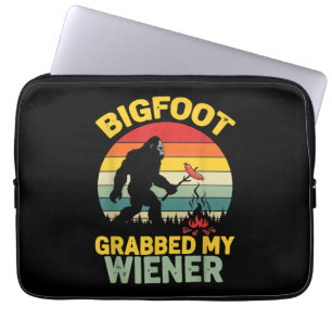 Großer Fuß packte mein Wiener Lustiges Sasquatch Laptopschutzhülle