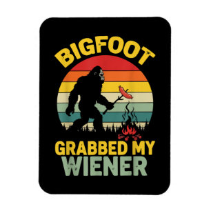 Großer Fuß packte mein Wiener Lustiges Sasquatch Magnet