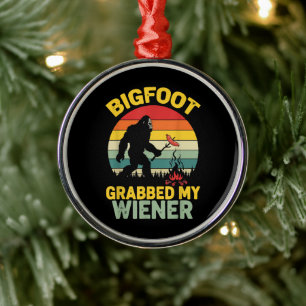 Großer Fuß packte mein Wiener Lustiges Sasquatch Ornament Aus Metall
