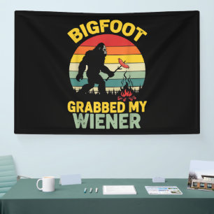 Großer Fuß packte meinen Wiener Lustiger Sasquatch Banner