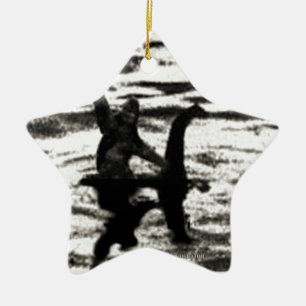 Großer Fuß und Bessie das Seemonsteranvisieren Keramikornament