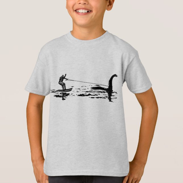 Großer Fuß und Nessie T-Shirt (Vorderseite)