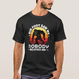 Großer Fußtext Mythos Papa Witz Tier albern T-Shirt