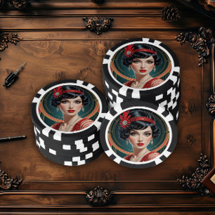 Großer Gatsby Glamour Pokerchips