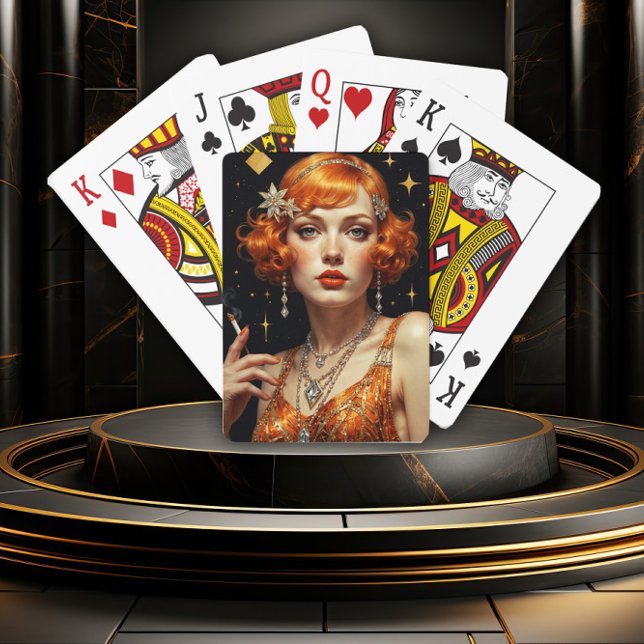 Großer Gatsby Glamour Spielkarten (Von Creator hochgeladen)