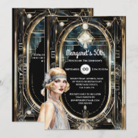 Großer Gatsby-Goldflapper der 1920er Jahre