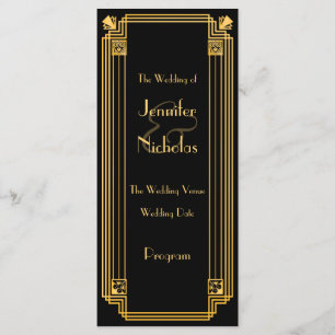 Großer Gatsby Zwanzigerjahre Kunst-Deko Programm