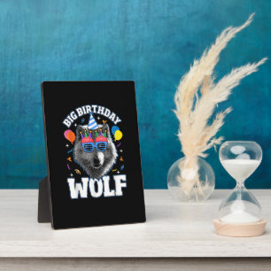 Großer Geburtstags-Wolf für Wölfe Fotoplatte