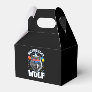 Großer Geburtstags-Wolf für Wölfe Geschenkschachtel