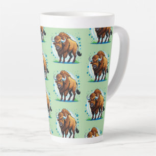 großer gehörnter Bison Milchtasse