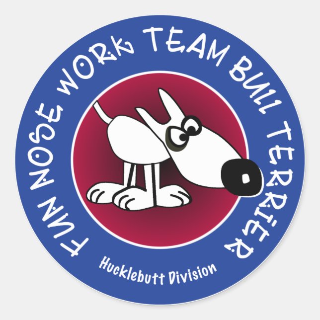 Großer Glossaufkleber für Hucklebutt-Division Runder Aufkleber (Vorderseite)