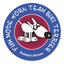 Großer Glossaufkleber für Hucklebutt-Division